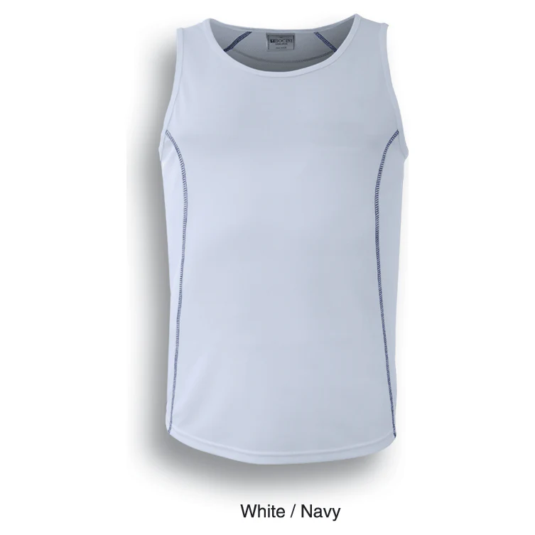 Bocini Stitch Feature Essentials-Ladies Stitch Singlet (CT0927)