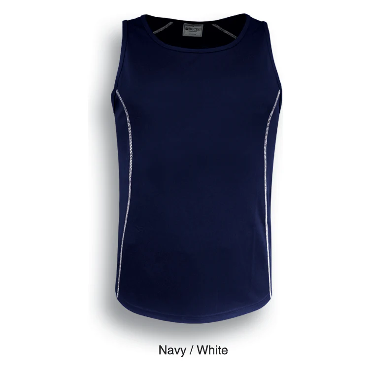Bocini Stitch Feature Essentials-Ladies Stitch Singlet (CT0927) - Image 4