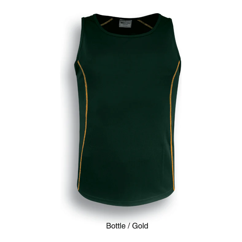 Bocini Stitch Feature Essentials-Ladies Stitch Singlet (CT0927) - Image 6