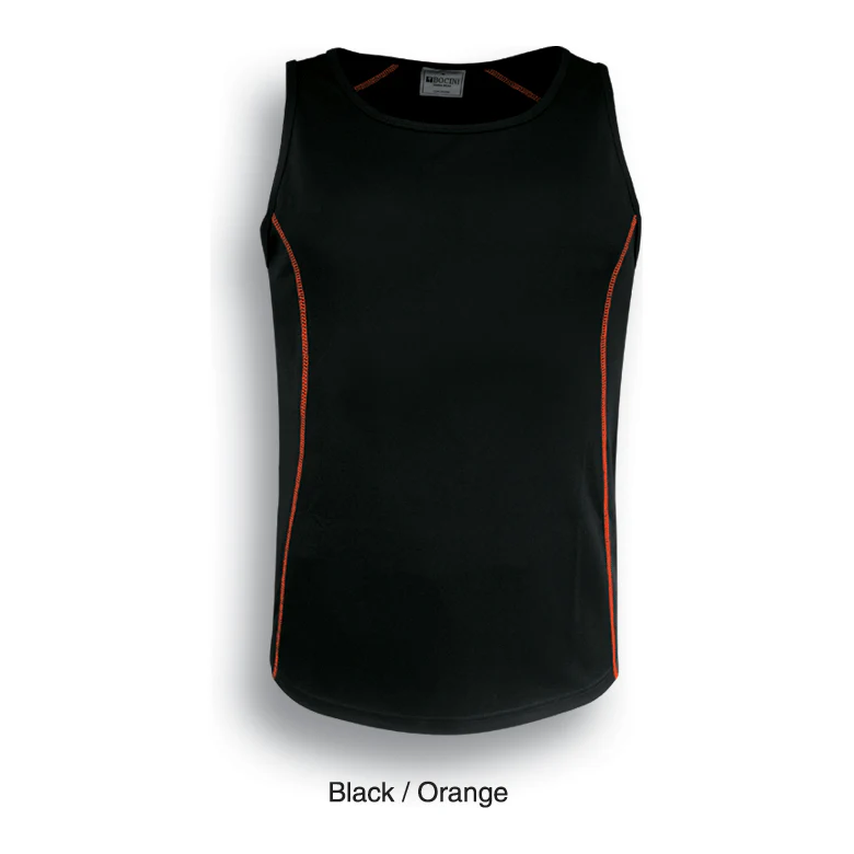 Bocini Stitch Feature Essentials-Ladies Stitch Singlet (CT0927) - Image 8