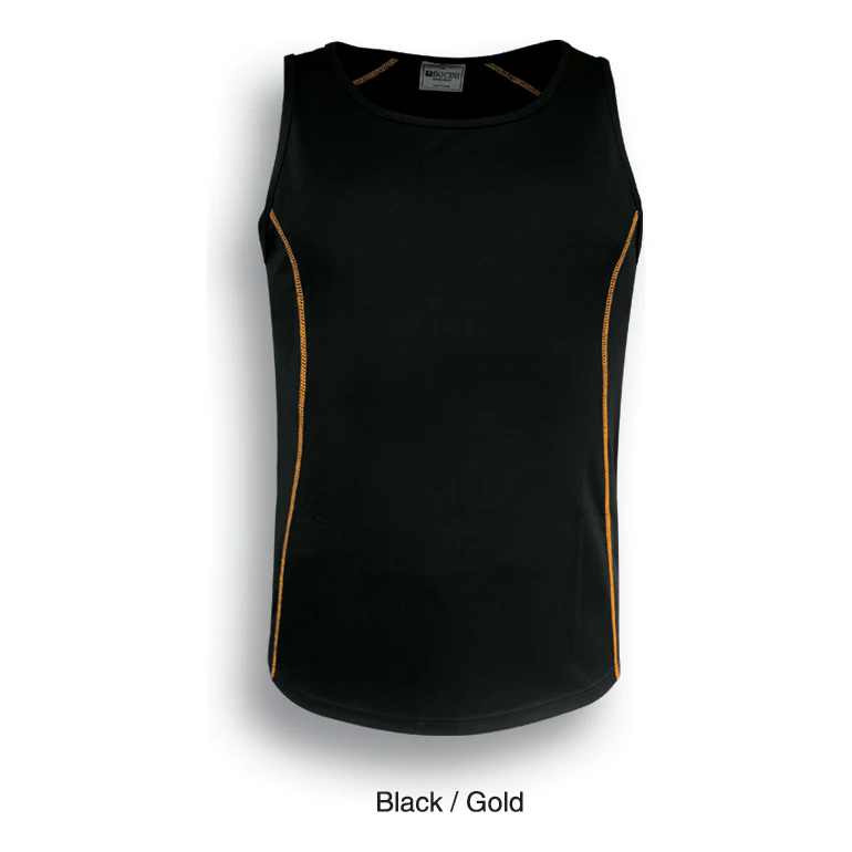 Bocini Stitch Feature Essentials-Mens Stitch Singlet (CT0926) - Image 15