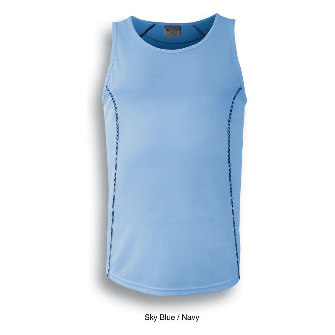 Bocini Stitch Feature Essentials-Mens Stitch Singlet (CT0926) - Image 6