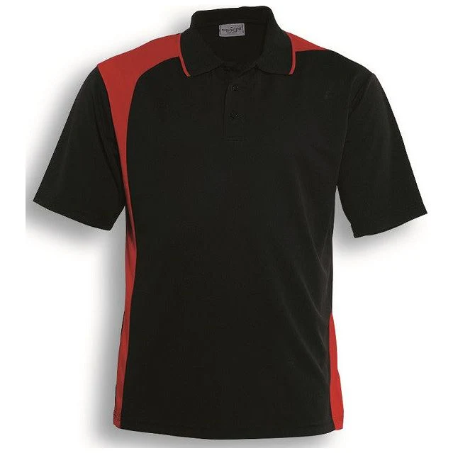 Bocini Unisex Adults Asymmetrical Contrast Panel Polo (CP1070) - Image 3