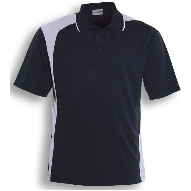 Bocini Unisex Adults Asymmetrical Contrast Panel Polo (CP1070) - Image 6