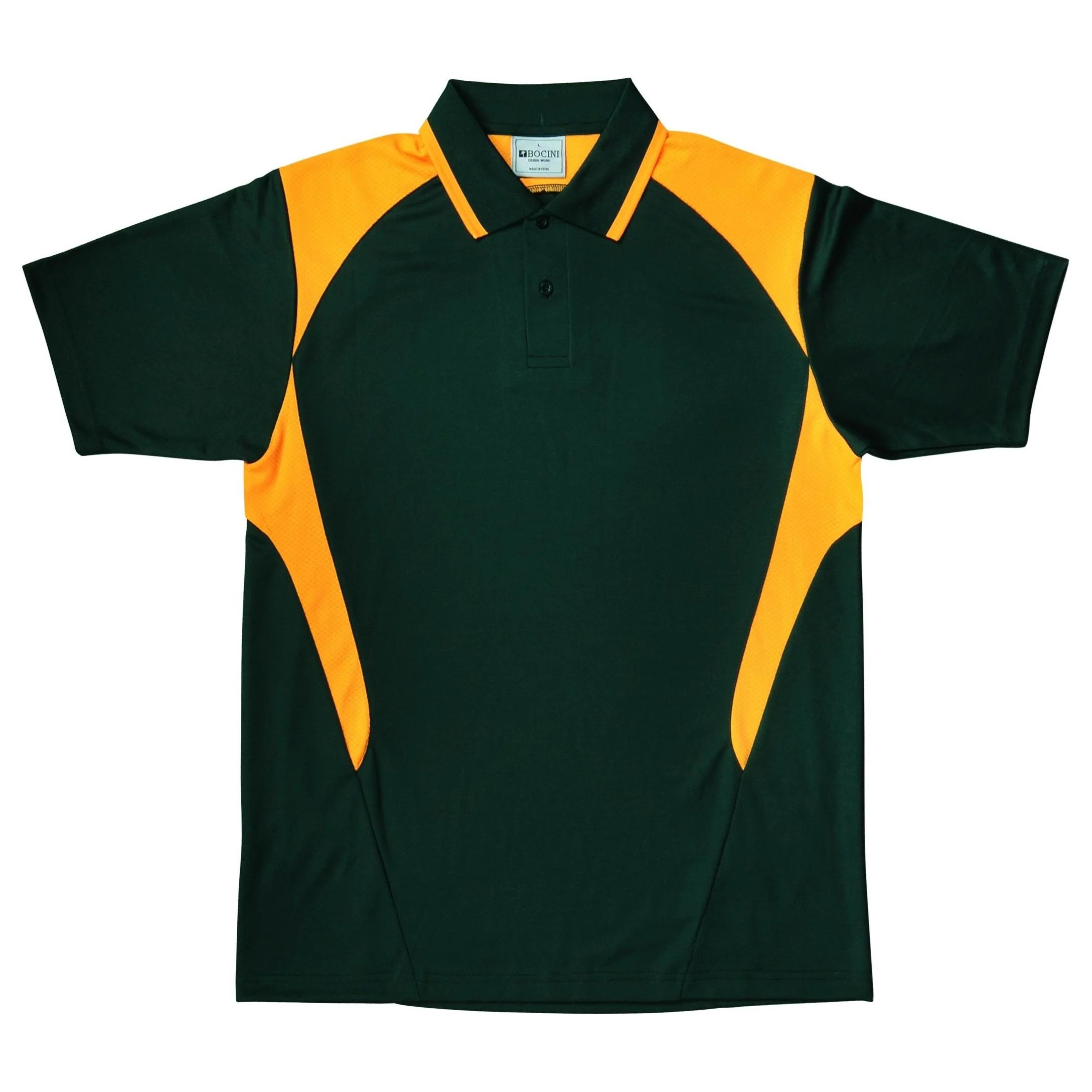 Bocini Unisex Adults Honey Comb Contrast Panel Polo (CP1215) - Image 3