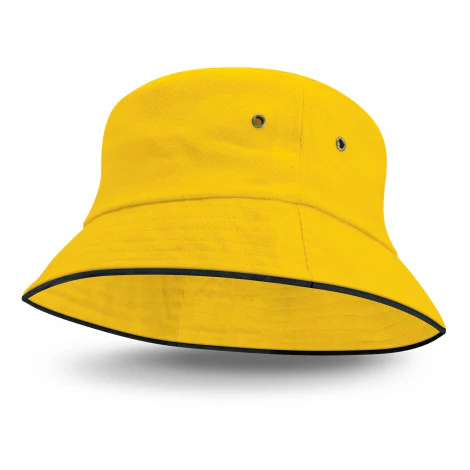 Bondi Bucket Hat - Black Sandwich Trim - Pack of 25 (115493) - Image 4