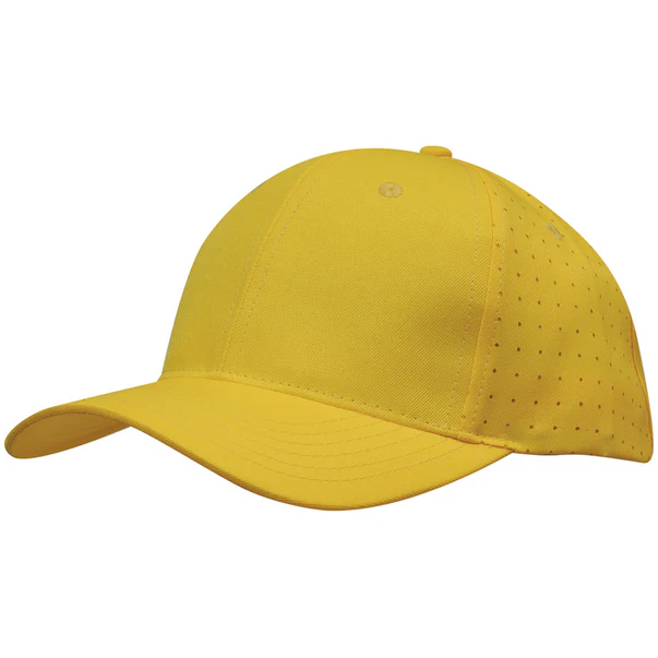 Breathable Poly Twill Cap With Circle Perforations - Pack of 25 (3975) - Image 5