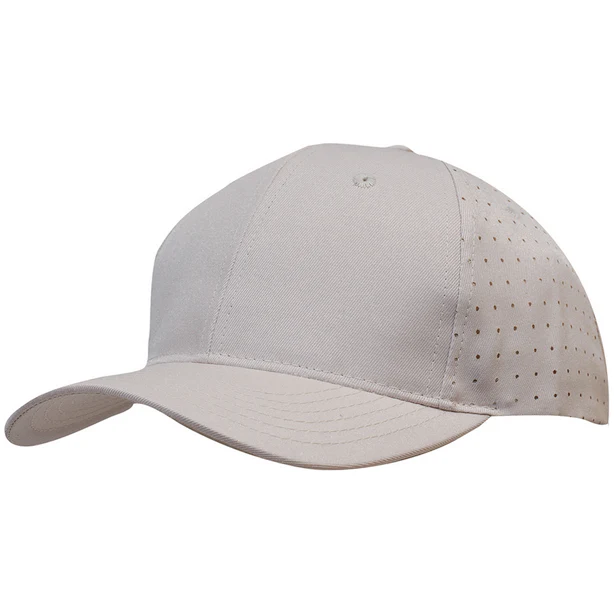 Breathable Poly Twill Cap With Circle Perforations - Pack of 25 (3975) - Image 9