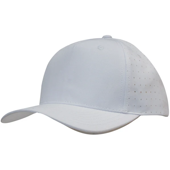 Breathable Poly Twill Cap With Circle Perforations - Pack of 25 (3976) - Image 3