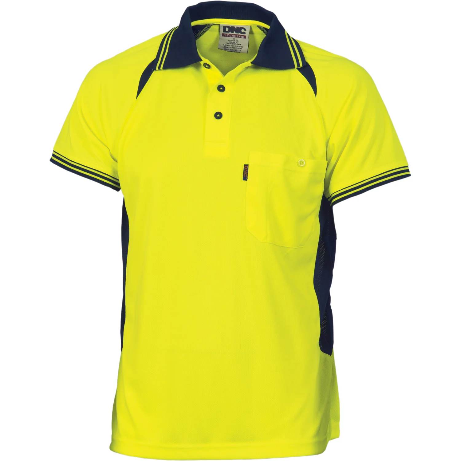 DNC Cool-Breeze Contrast Mesh Polo - Short Sleeve (3901)