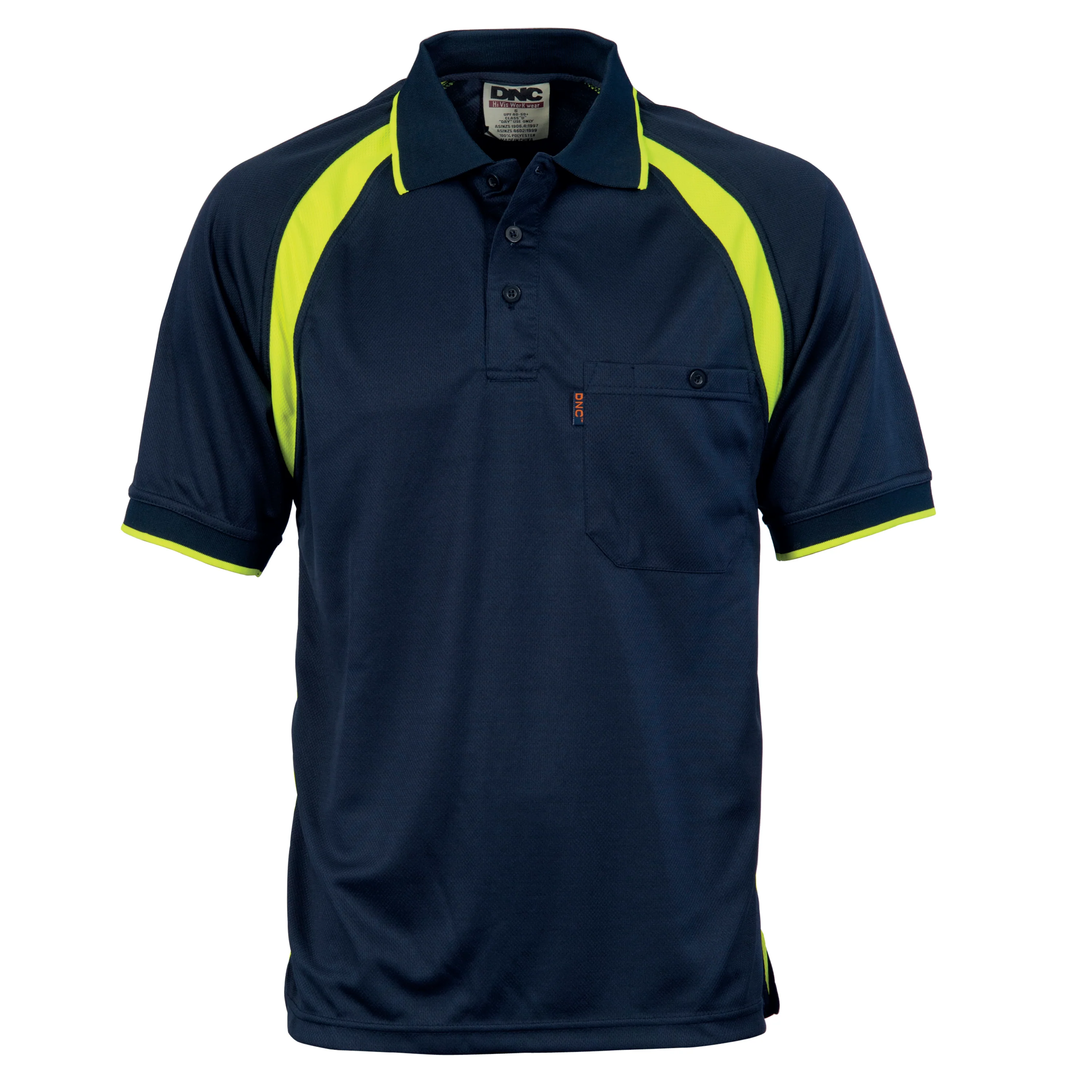 DNC Coolbreathe Contrast Polo - Short Sleeve (5216) - Image 2