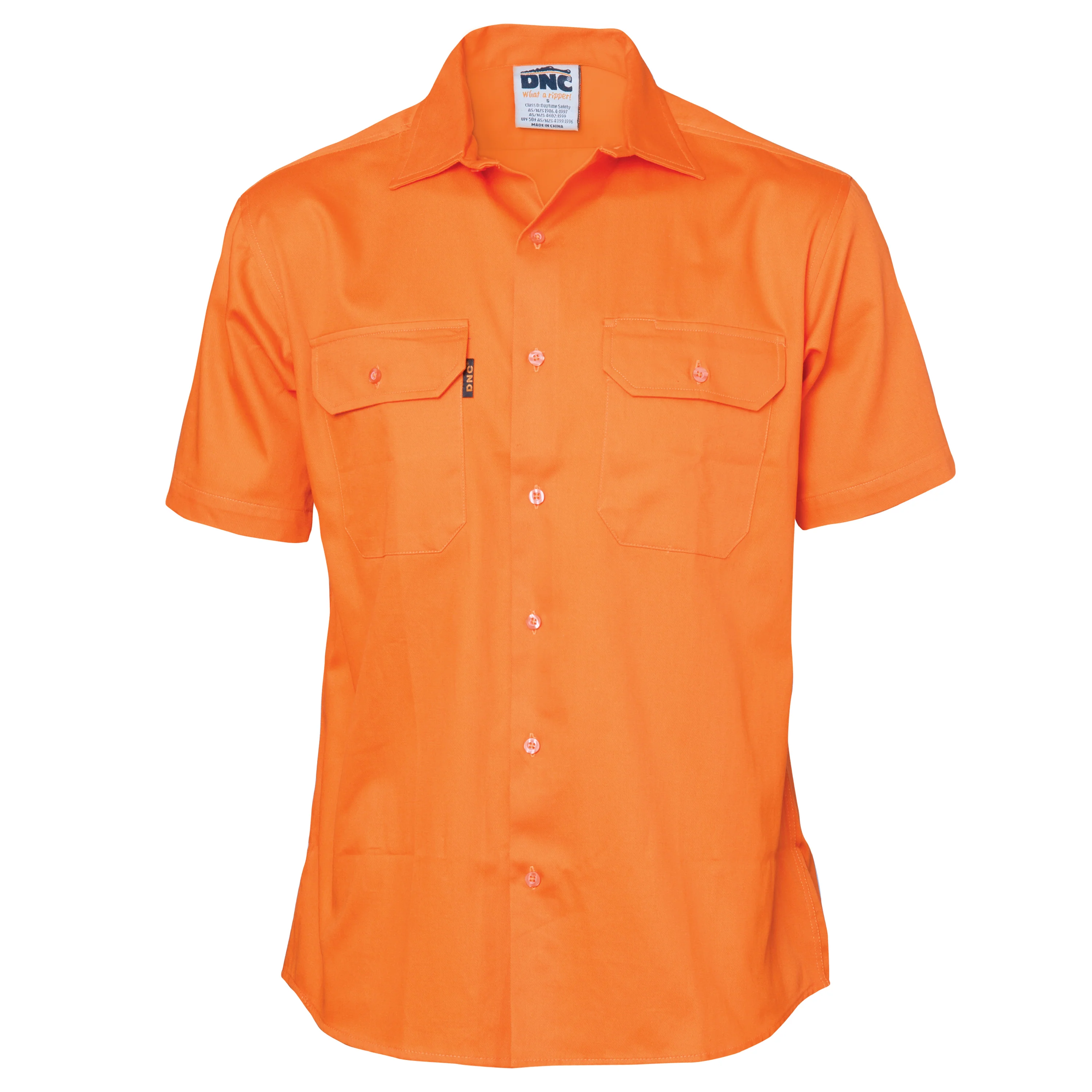 DNC Cotton Drill Work Shirt Short Sleeve (3201) - Image 5