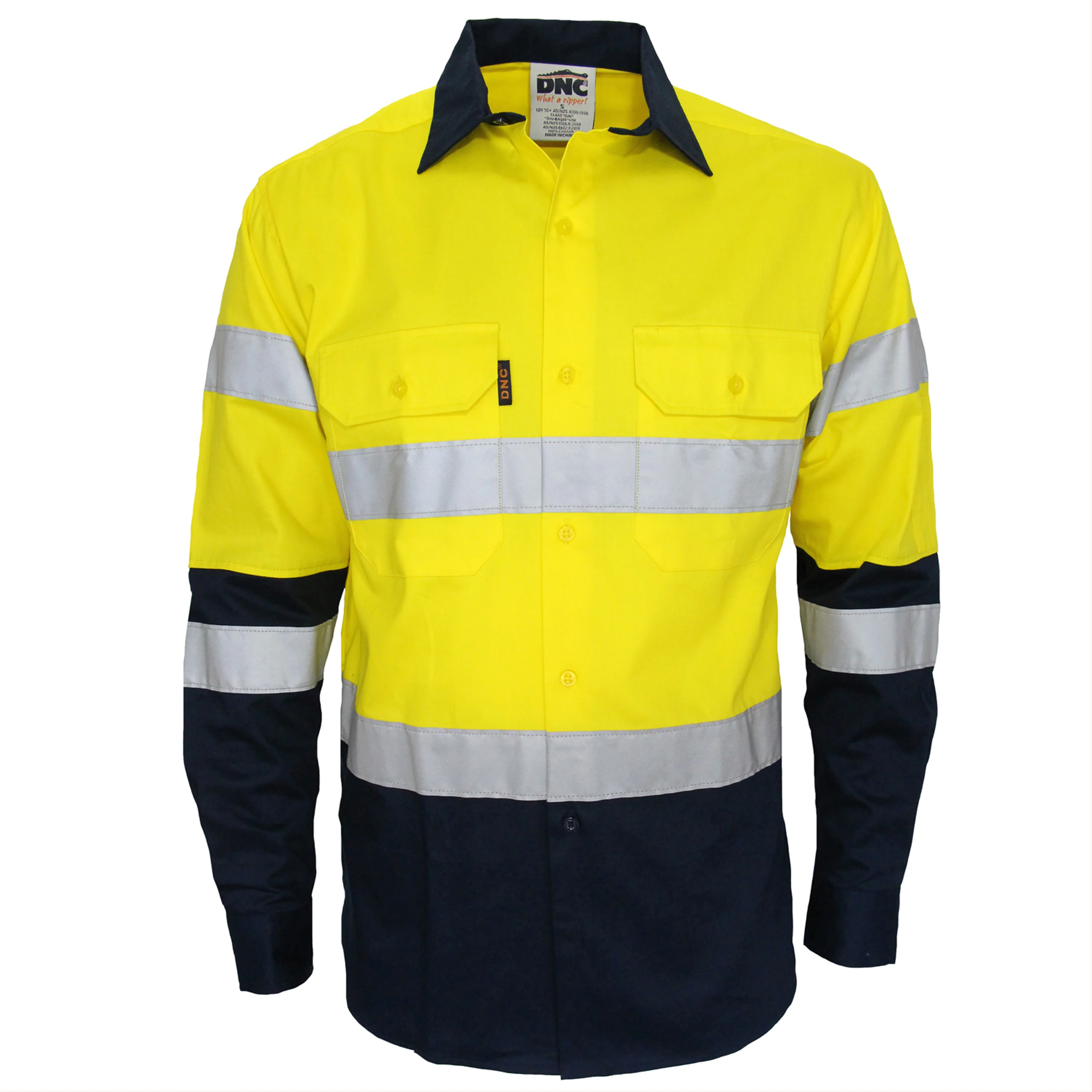 DNC Hi Vis 2 Tone Biomotion Taped Shirt (3976)