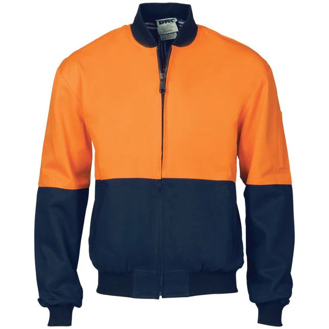 DNC Hi Vis Cotton Bomber Jacket (3757) - Image 2