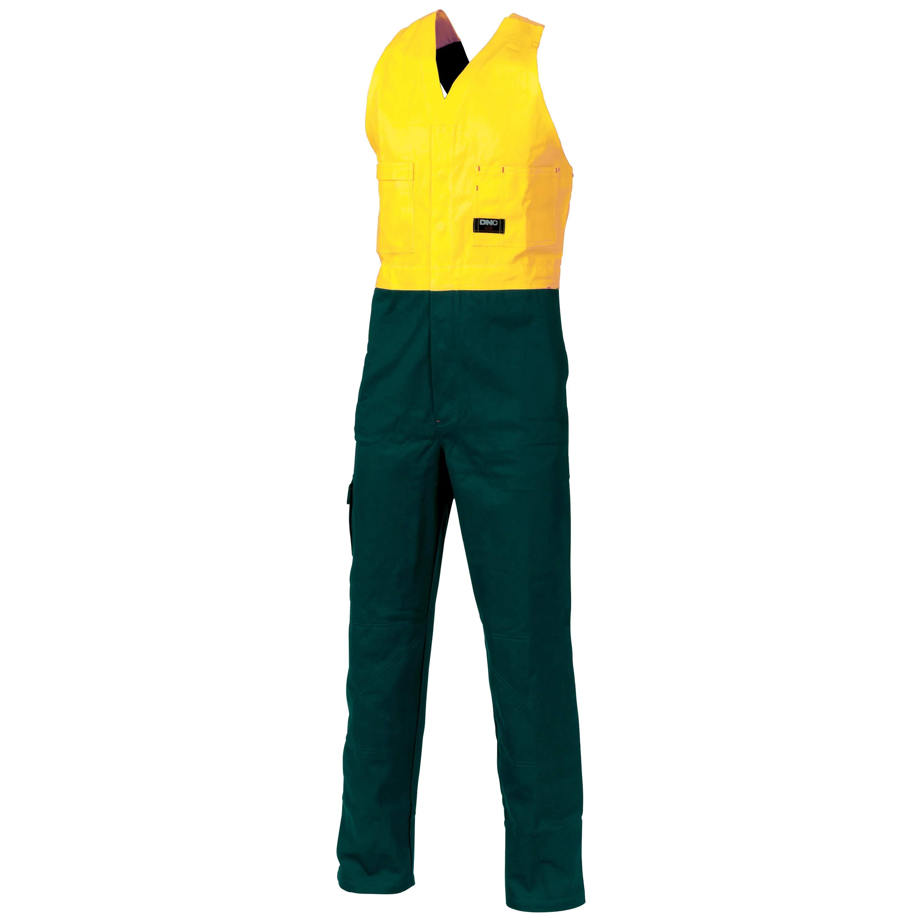 DNC Hi Vis Cotton Drill Action Back Coverall/Overall (3853) - Image 3