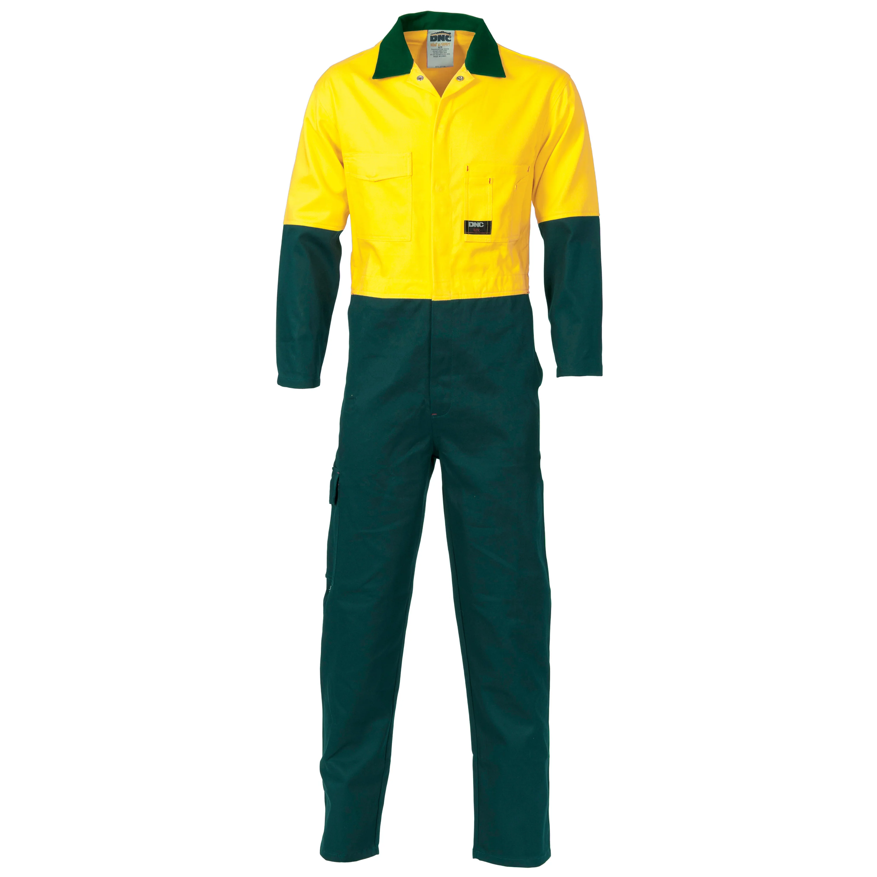 DNC Hi Vis Cotton Drill Coverall/Overall (3851) - Image 3