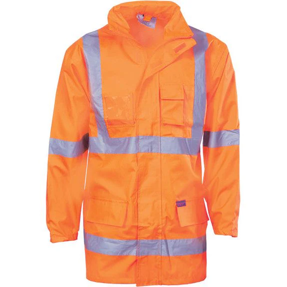 DNC Hi Vis Cross Back Day & Night “2 in 1” Rain Jacket (3995) - Image 2
