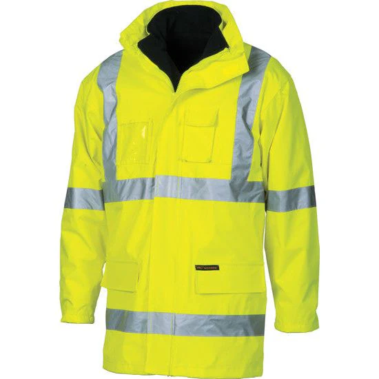DNC Hi Vis Cross Back Day & Night “6 in 1” Rain Jacket (3999) - Image 2