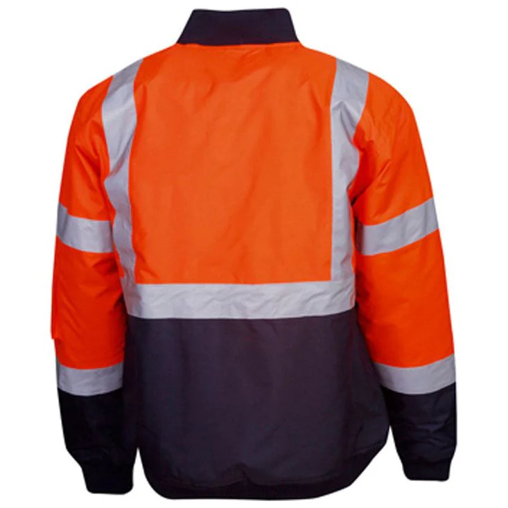 Hi Vis Day/Night Flying Jacket With Reflective Tape (J83) - Image 4