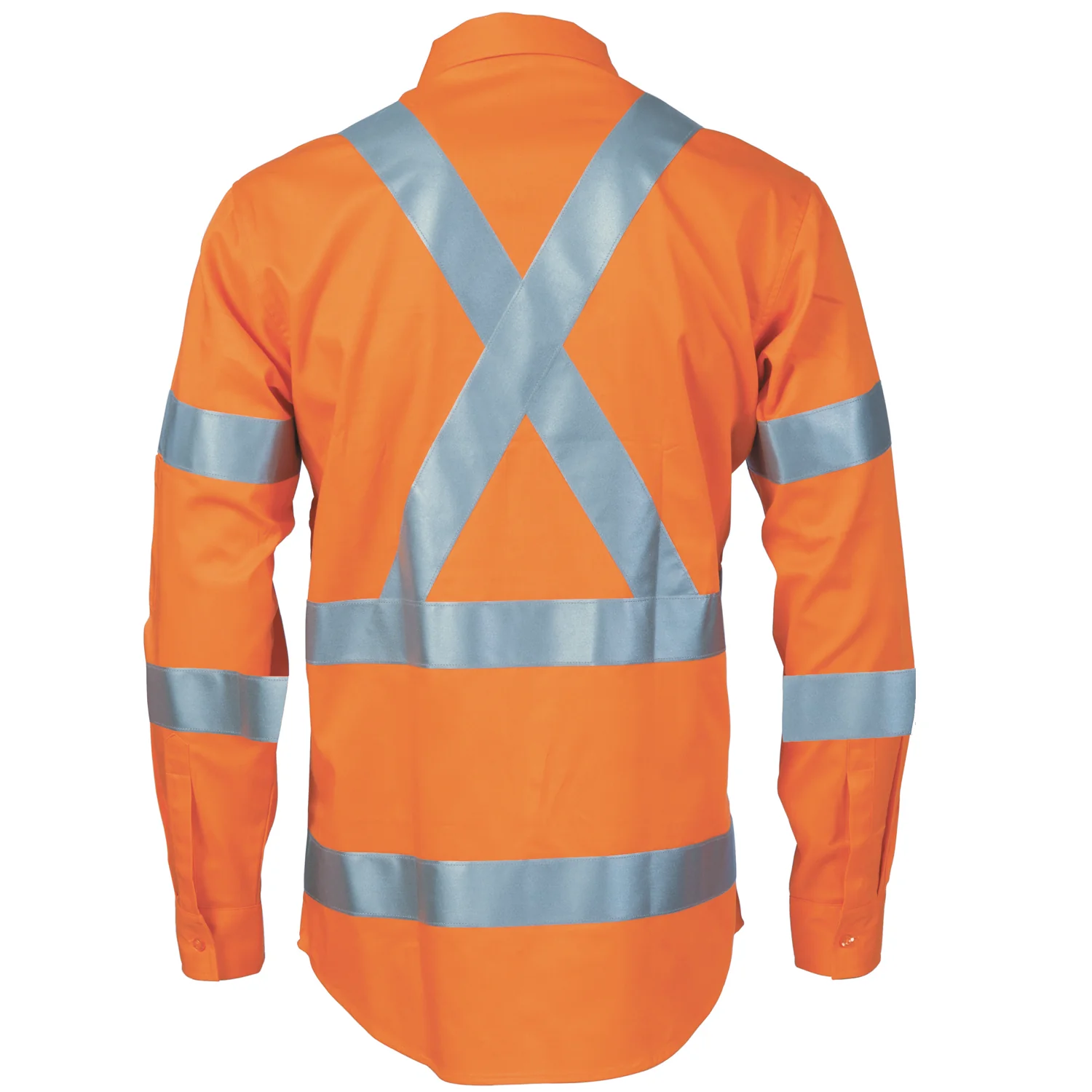 DNC Hi Vis L/W Bio-motion Shoulder Stripe & "X" Back Shirt (3744) - Image 2