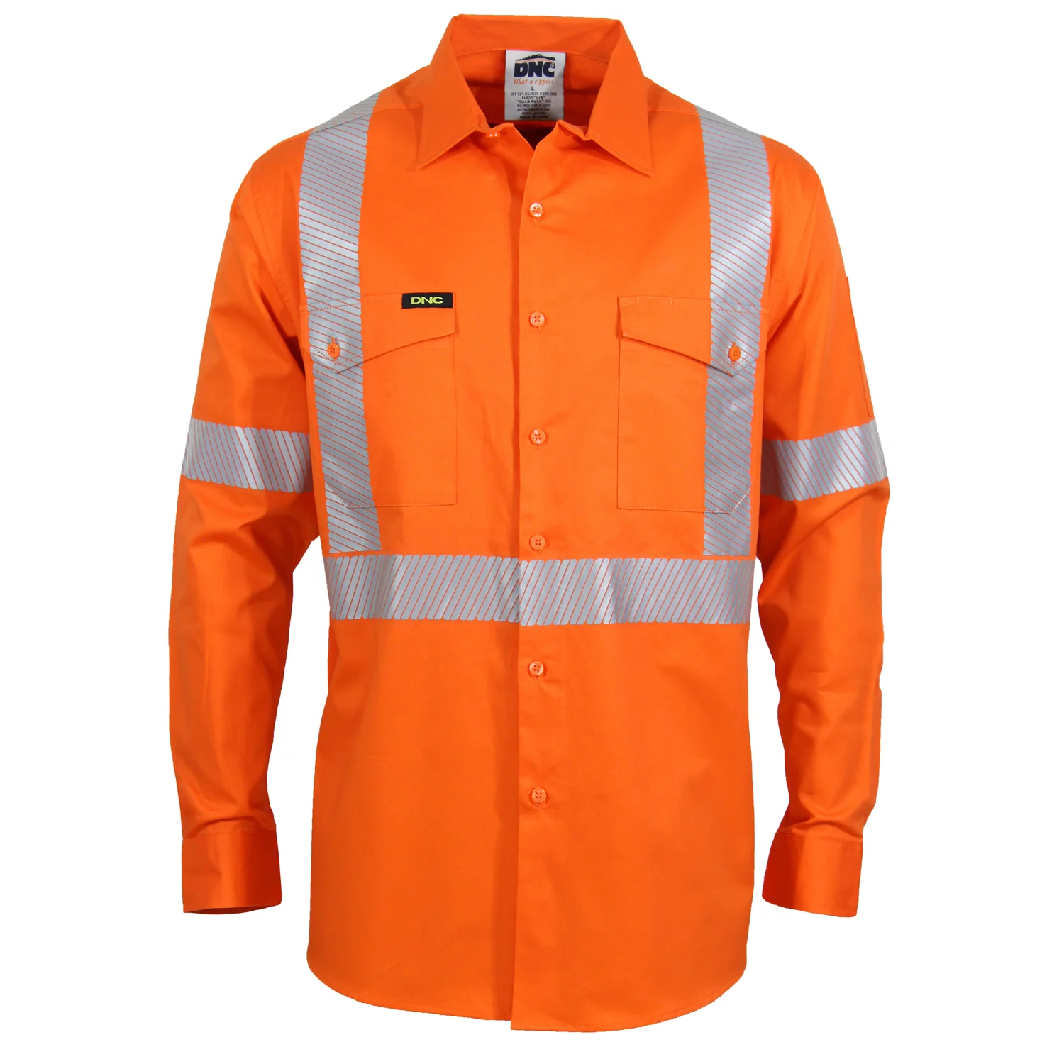 DNC Hi Vis Segment Taped Coolight "X" Back Shirt (3646)