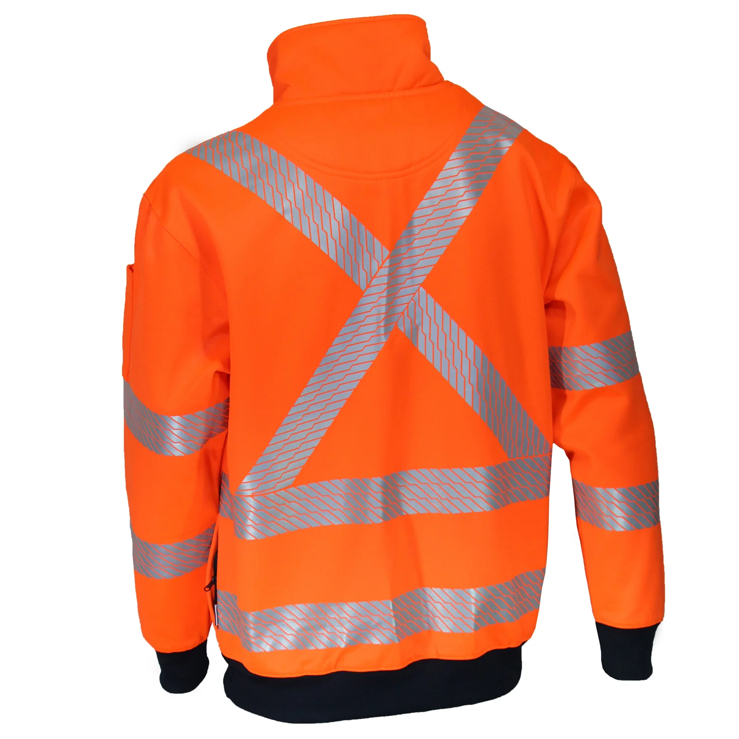 DNC Hi Vis Segmented Tape X Back 1/2 Zip Jumper (3533) - Image 2