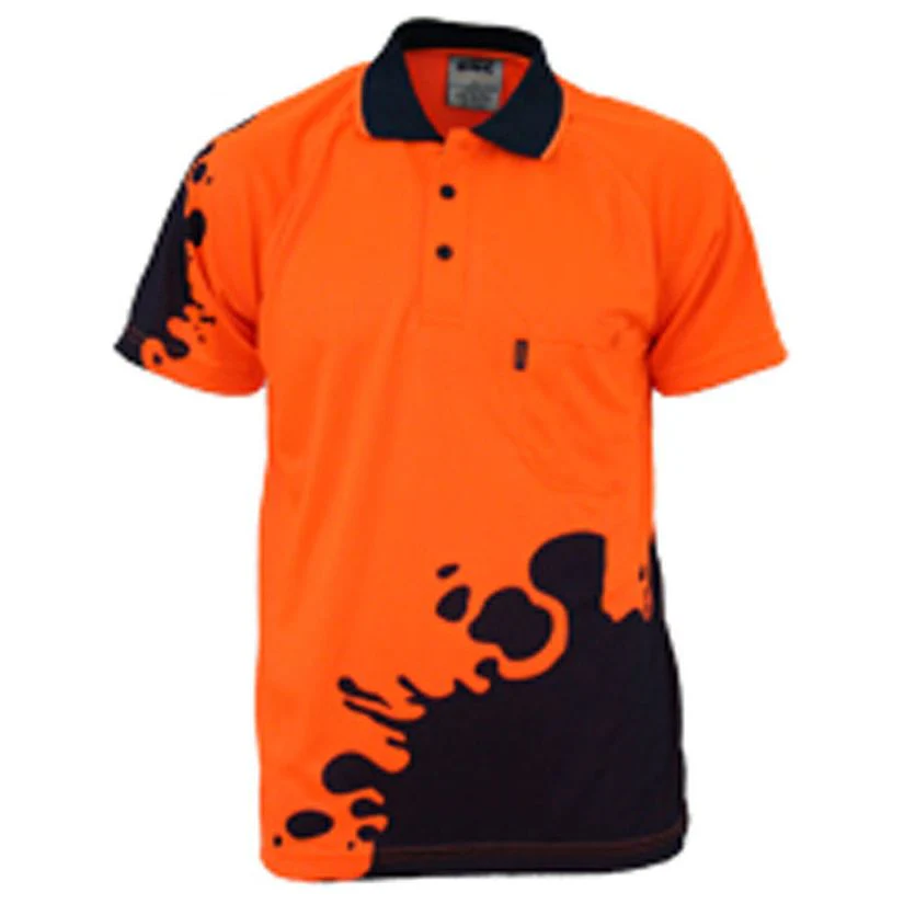 DNC Hi Vis Sublimated Blot Polo Short Sleeve (3567) - Image 2