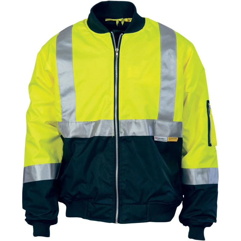 DNC Hi Vis Two Tone Flying Jacket with 3M Reflective Tape (3862) - Image 2