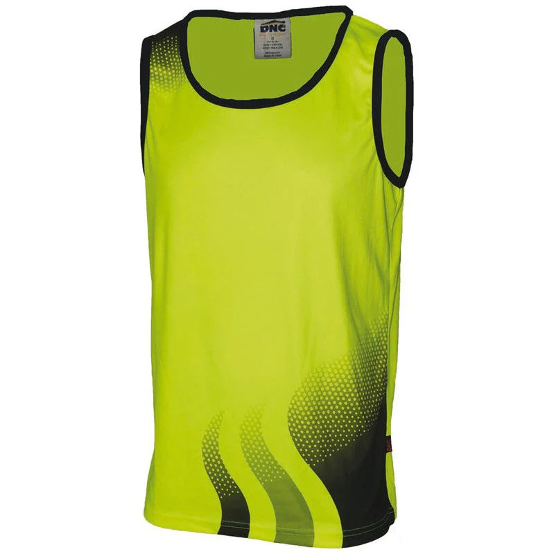 DNC Hi Vis Wave Sublimated Singlet (3561)