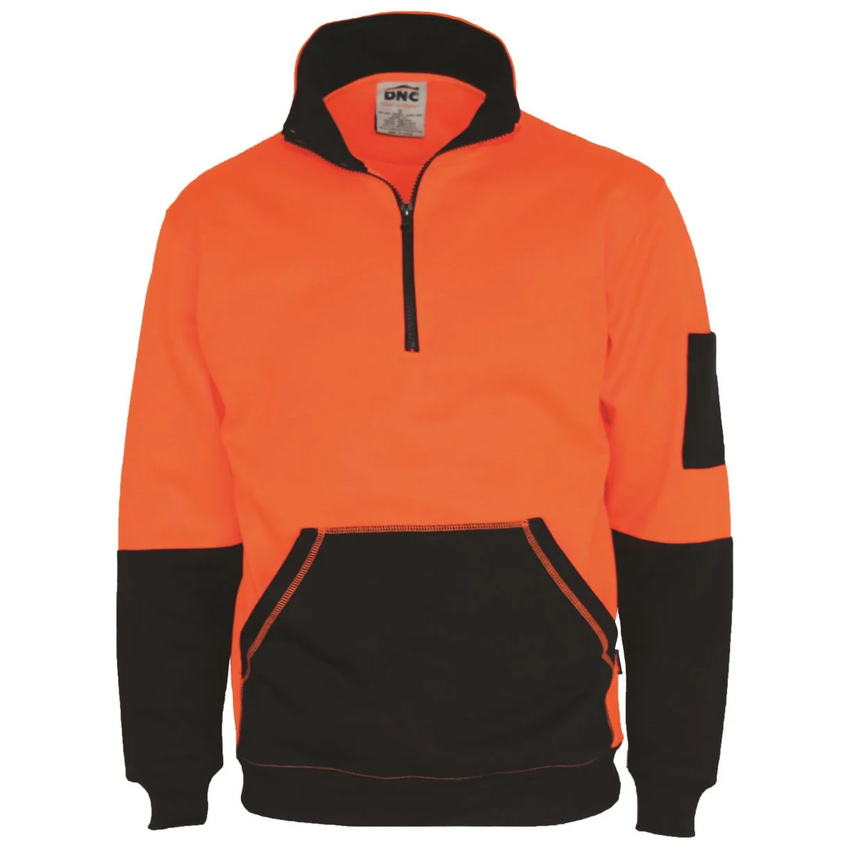 DNC HiVis 1/2 Zip Super Fleecy (3724)