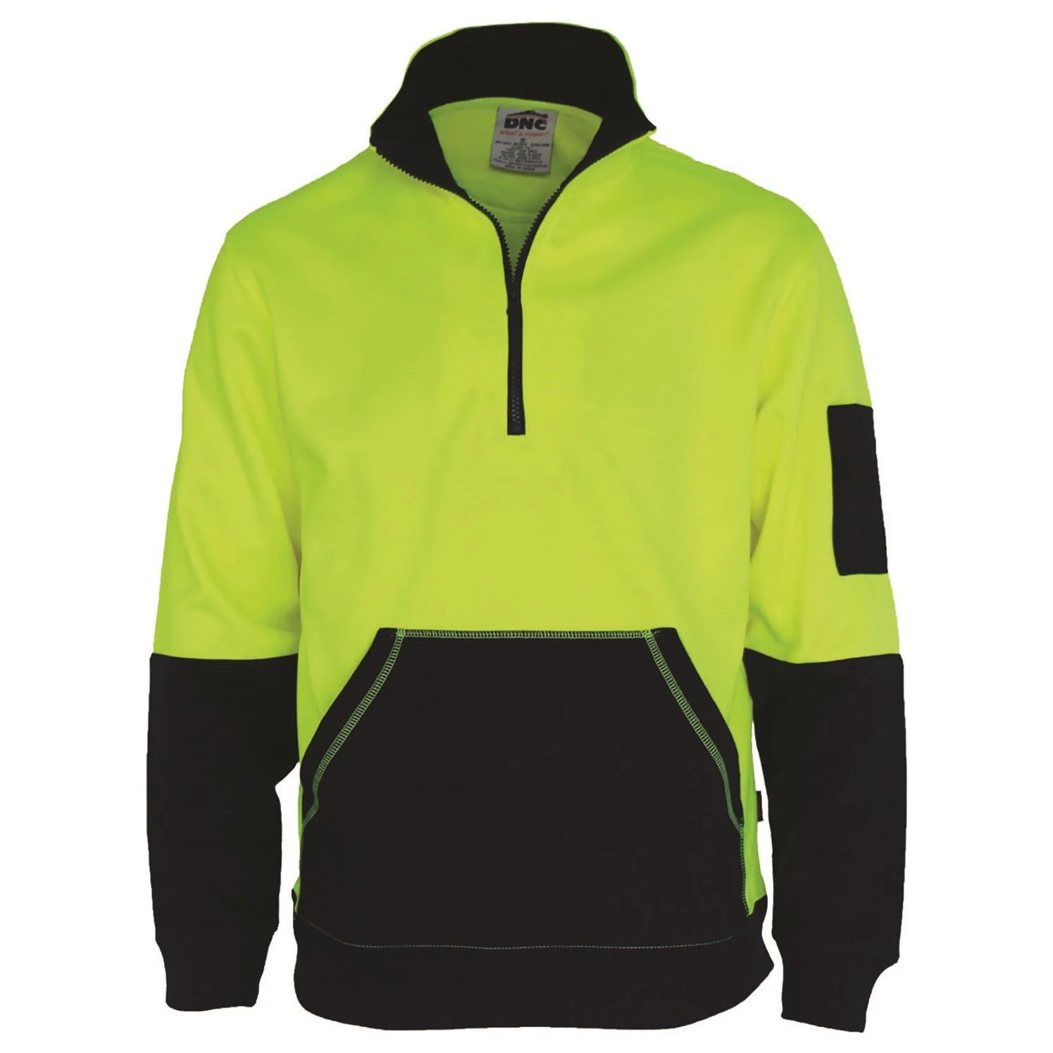 DNC HiVis 1/2 Zip Super Fleecy (3724) - Image 2