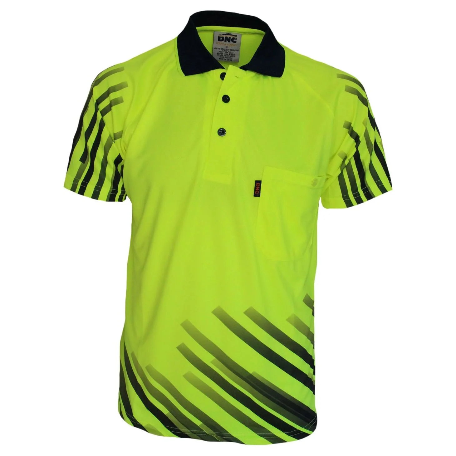 DNC HiVis Sublimated Full Stripe Polo (3566) - Image 2