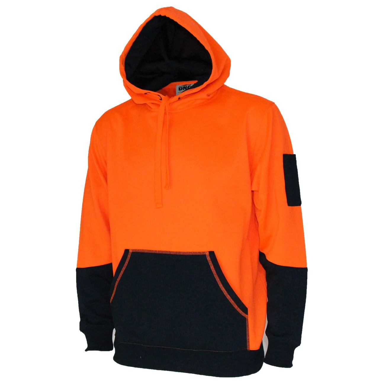 DNC Hivis Two Tone Super Fleecy Hoodie (3721) - Image 2
