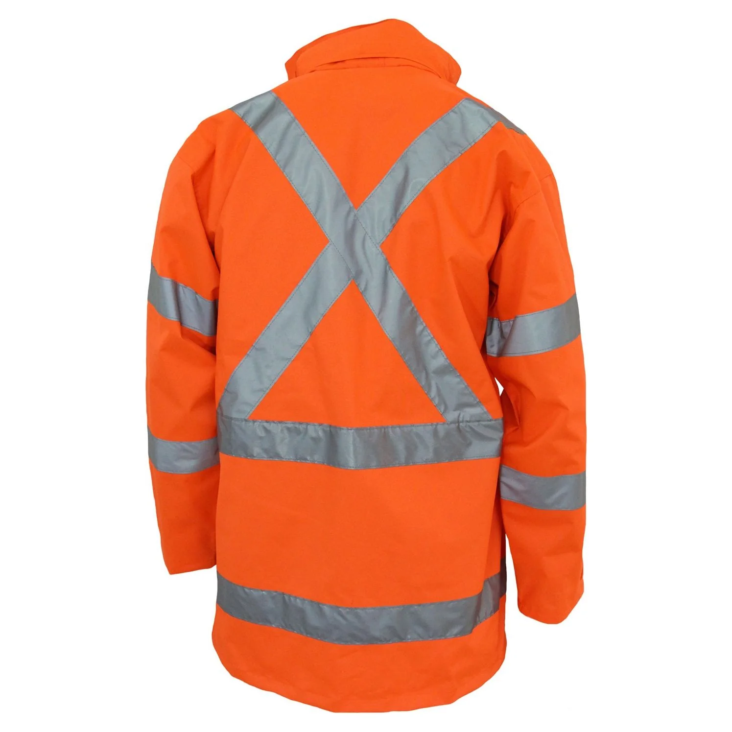 DNC HiVis "X" back Rain jacket Biomotion tape (3996) - Image 3