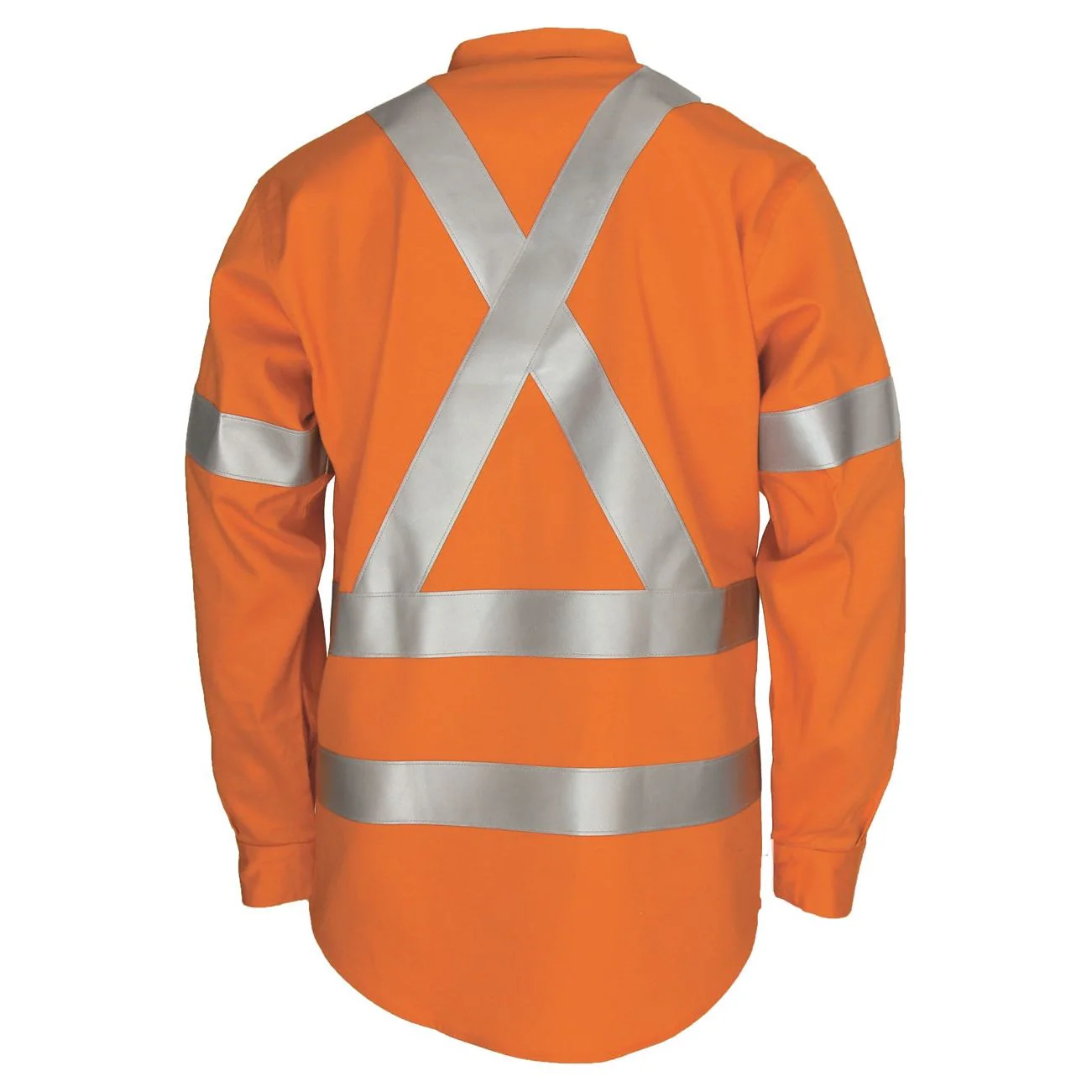 DNC Patron Saint Flame Retardant Arc Rated Closed Front Shirt With "X" Back 3M F/R R/Tape - L/S (3408) - Image 2