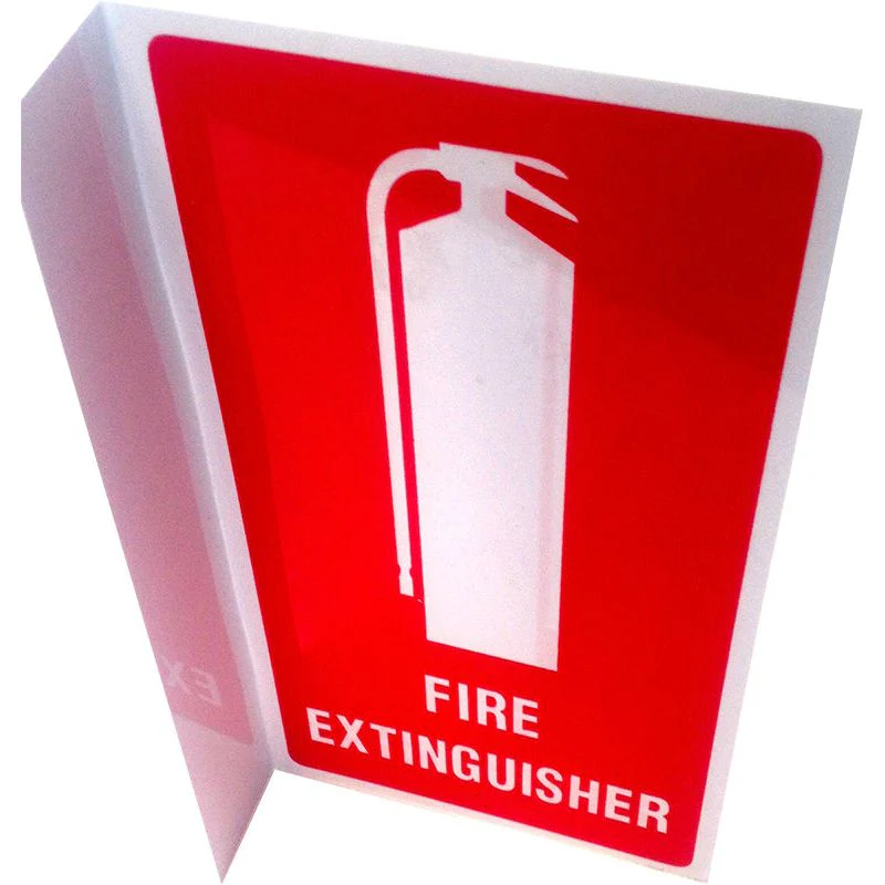 Fire Extinguisher Angled Location Sign (Small) 155mm x 235mm - Pack of 10 (FESALS)
