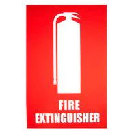 Fire Extinguisher Location Sign (Small) 150mm x 225mm - Pack of 10 ( FESLS-UV)