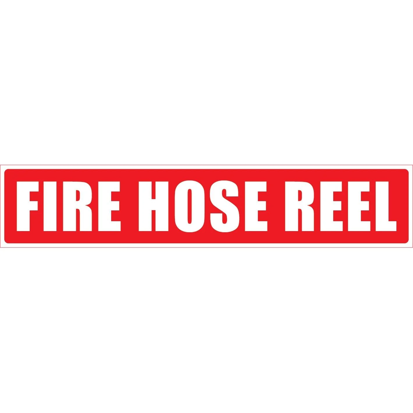 Fire Hose Reel Sticker Strip 500mm x 100mm - Pack of 10 (FHRSTLS)