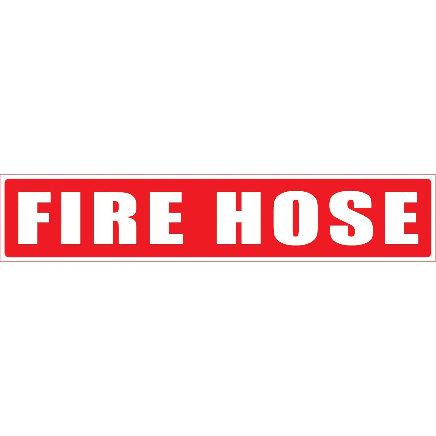 Fire Hose Sticker Strip 500mm x 100mm - Pack of 10 (FHSTLS)
