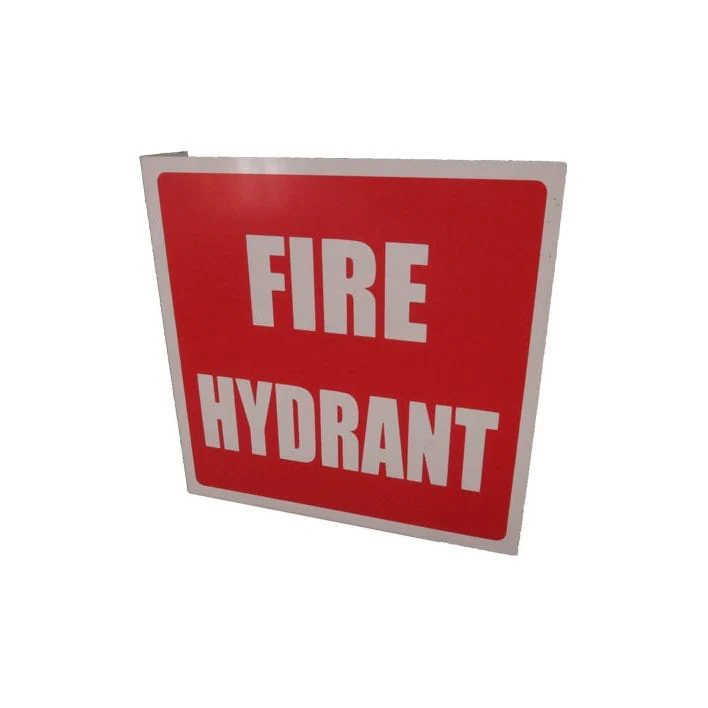 Fire Hydrant Angled Location Sign 200mm x 200mm - Pack of 10 (FHALS)