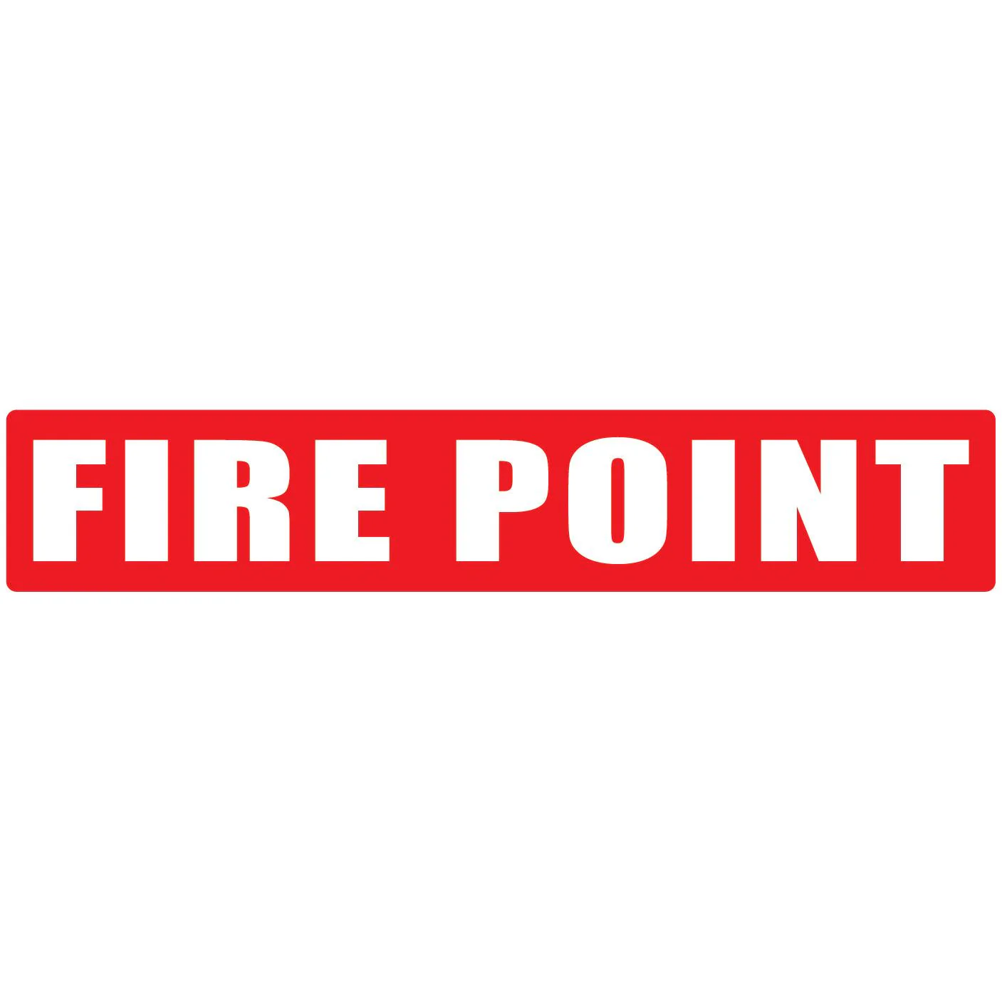 Fire Point Red Strip 500mm x 100mm - Pack of 10 (FPRLS)