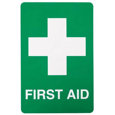 First Aid Location Sign (Self Adhesive) 150mm x 225mm - (Pack of 10)