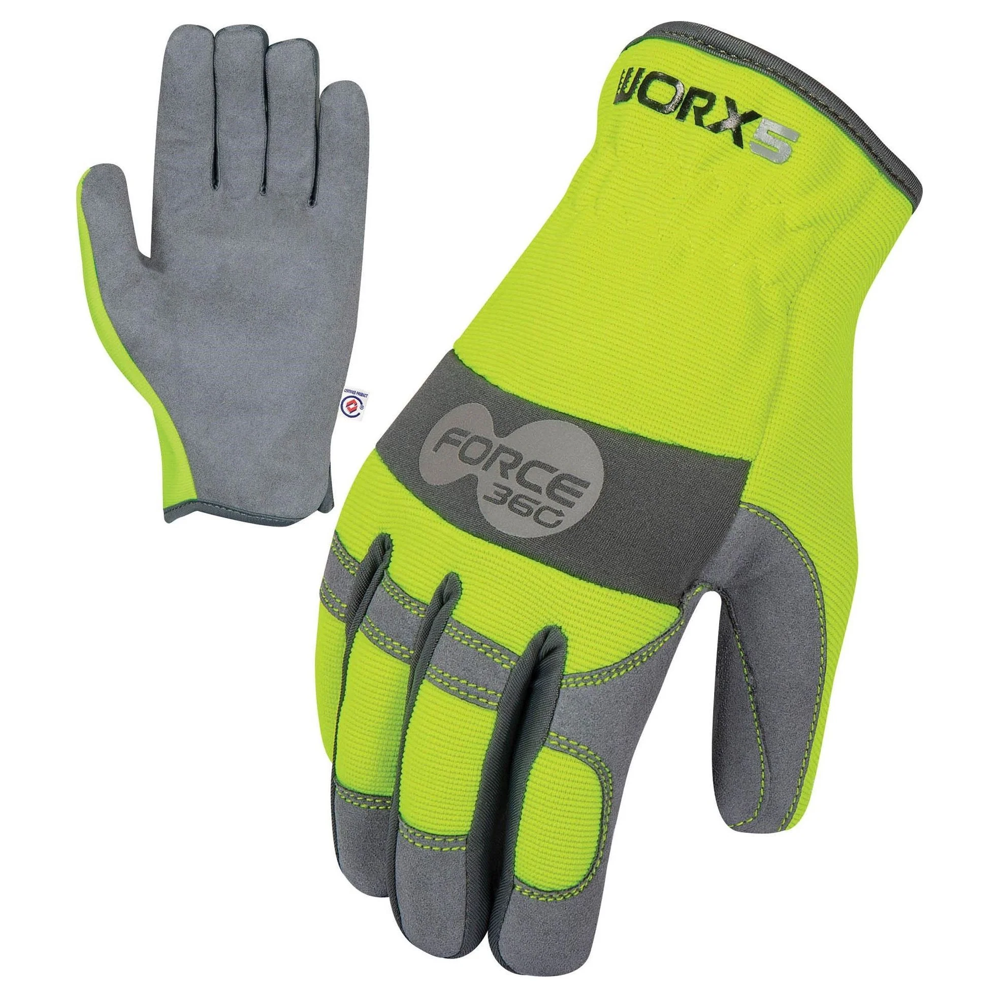 Force 360 Original Fast Fit Hi-Vis Mechanics Glove - Pack of 12 (GWORX5)