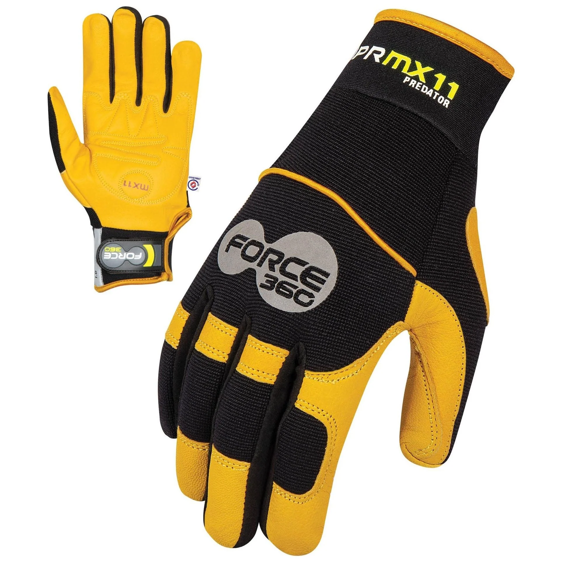 Force 360 Predator Deerskin Mechanics Glove - Pack of 12 Pairs (GFPRMX11)