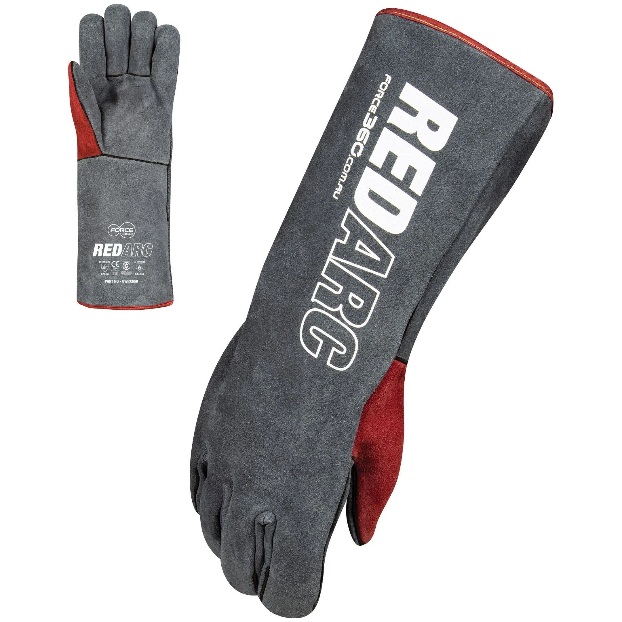 Force 360 RedArc Welding Glove - Pack of 10 (GWORX650)