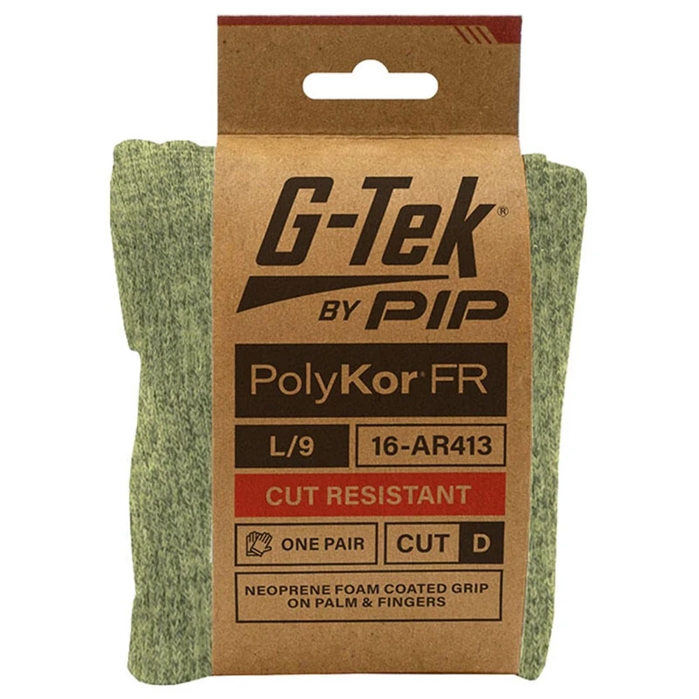 G-Tek PolyKor Aramid 13G Cut D ARC/FR Glove - Pack of 12 (16-AR413) - Image 2