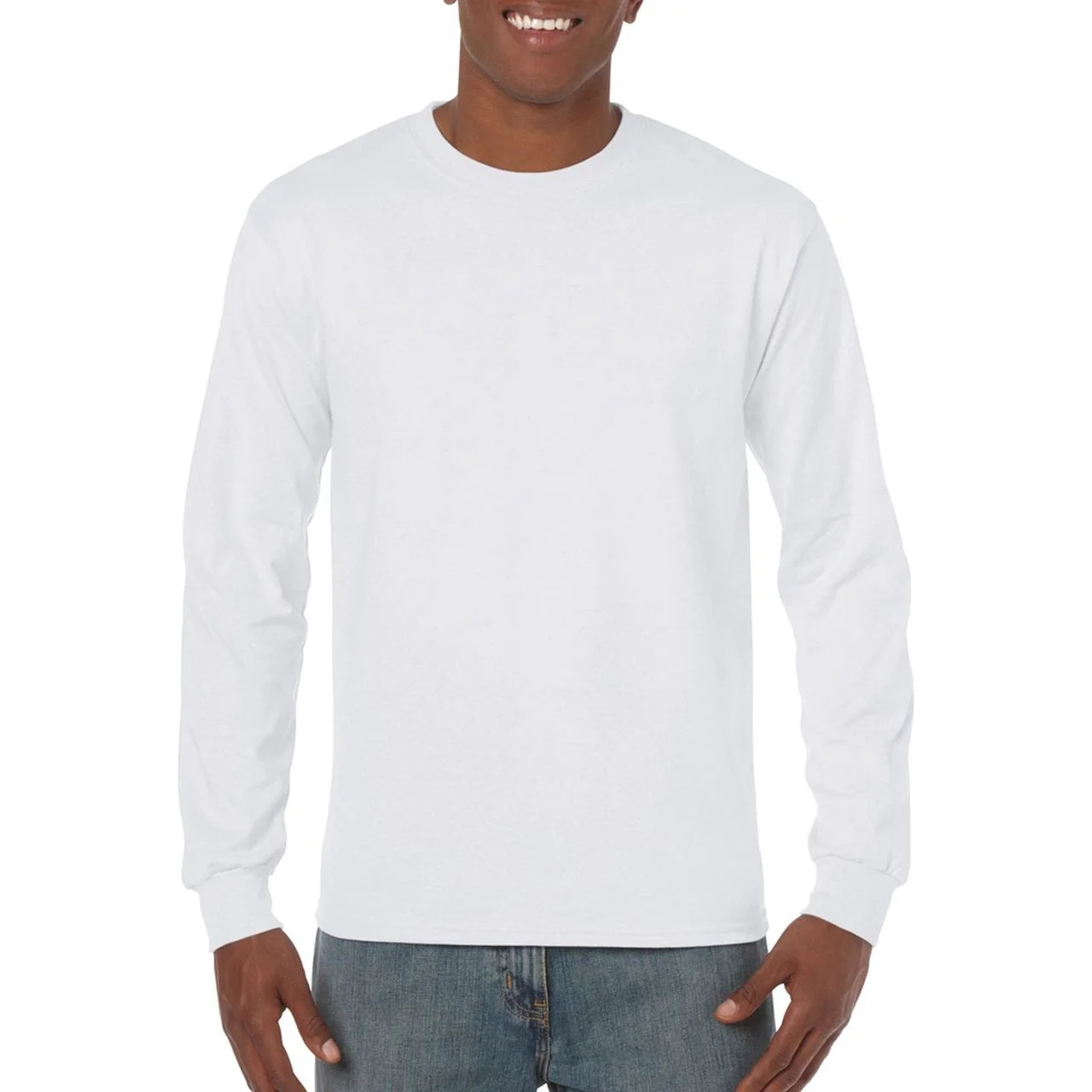 Gildan Men's Heavy Cotton Long Sleeve T-Shirt (5400) - Image 4