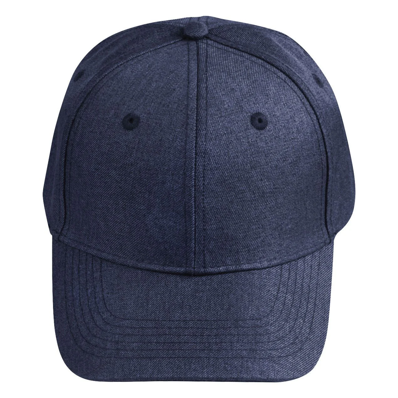Heather Polyester Baseball Cap - Pack of 25 (CH33) - Image 2