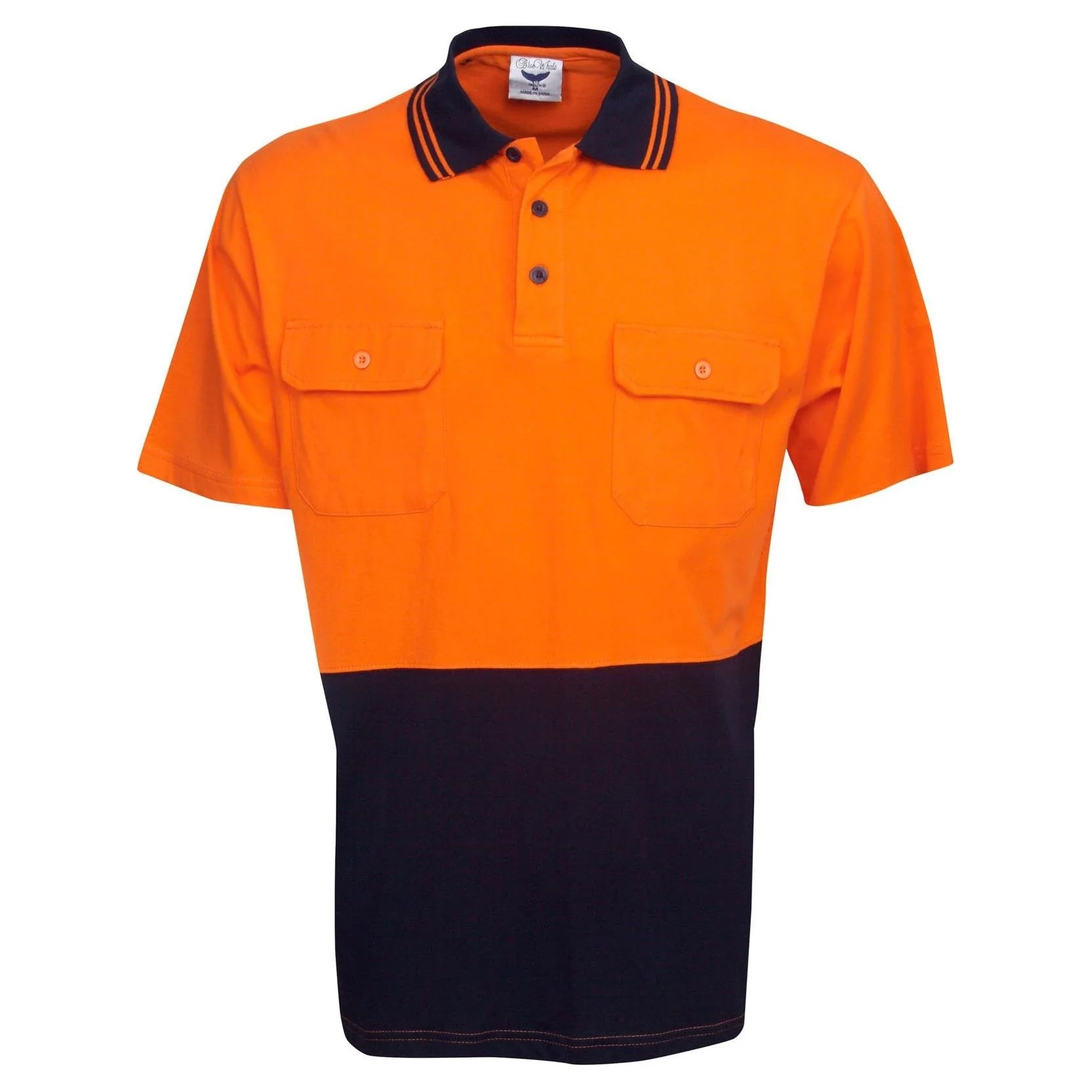 Hi Vis 100% Cotton Polo Short Sleeve (P94) - Image 2