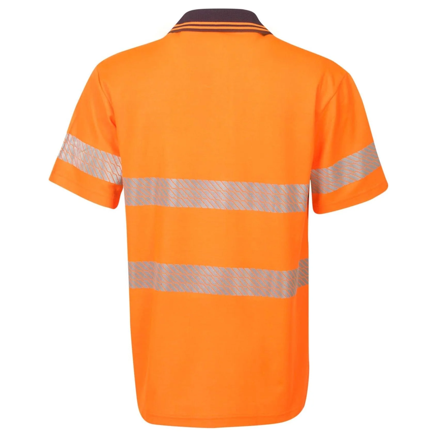 Hi Vis Cotton Back Polo with Segment Taped Short Sleeve (P77) - Image 2